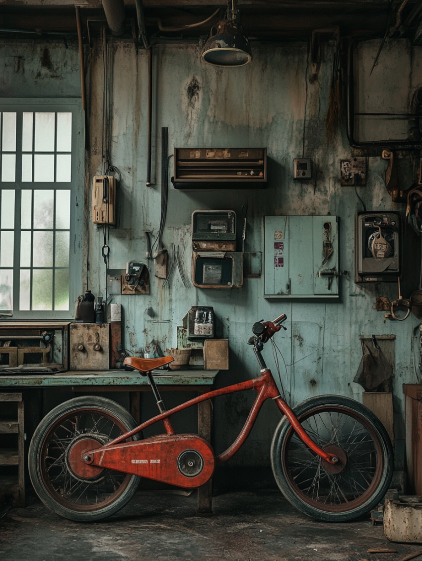 Wonky ebike (AI-generated)